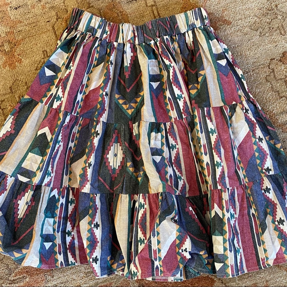 Vintage Southwestern Geometric Skirt